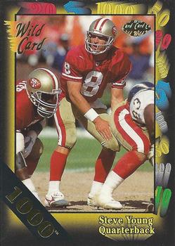 1991 Wild Card - 1000 Stripe #86 Steve Young Front