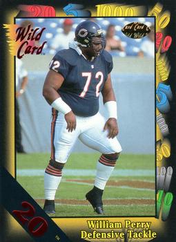 1991 Wild Card - 20 Stripe #103 William Perry Front