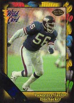 1991 Wild Card - 5 Stripe #144 Lawrence Taylor Front