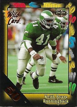 1991 Wild Card - 50 Stripe #78 Keith Byars Front