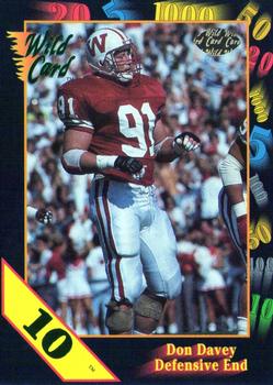 1991 Wild Card Draft - 10 Stripe #21 Don Davey Front