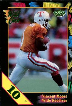 1991 Wild Card Draft - 10 Stripe #26 Vince Moore Front