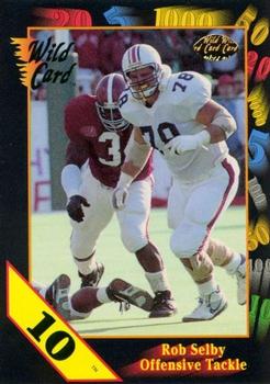1991 Wild Card Draft - 10 Stripe #80 Rob Selby Front