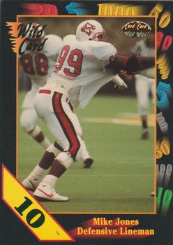 1991 Wild Card Draft - 10 Stripe #83 Mike Jones Front