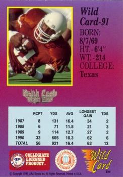 1991 Wild Card Draft - 10 Stripe #91 Keith Cash Back