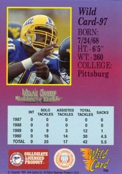 1991 Wild Card Draft - 10 Stripe #97 Mark Gunn Back
