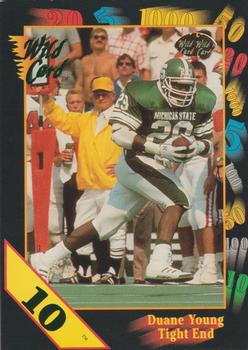 1991 Wild Card Draft - 10 Stripe #125 Duane Young Front