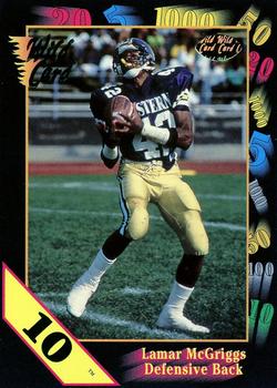 1991 Wild Card Draft - 10 Stripe #137 Lamar McGriggs Front