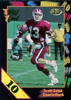 1991 Wild Card Draft - 10 Stripe #151 Scott Zolak Front