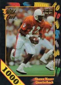 1991 Wild Card Draft - 1000 Stripe #24 Shawn Moore Front