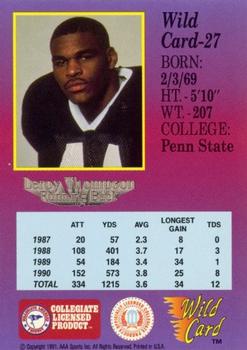 1991 Wild Card Draft - 1000 Stripe #27 Leroy Thompson Back