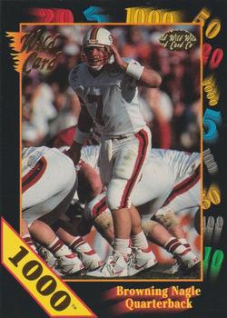 1991 Wild Card Draft - 1000 Stripe #64 Browning Nagle Front