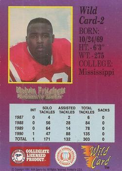 1991 Wild Card Draft - 20 Stripe #2 Kelvin Pritchett Back