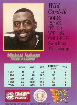 1991 Wild Card Draft - 20 Stripe #10 Michael Jackson Back