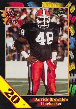 1991 Wild Card Draft - 20 Stripe #28 Darrick Brownlow Front