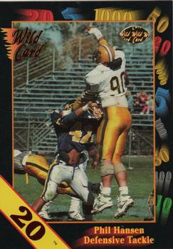 1991 Wild Card Draft - 20 Stripe #41 Phil Hansen Front