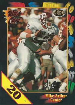 1991 Wild Card Draft - 20 Stripe #133 Mike Arthur Front