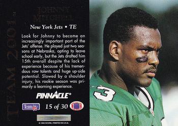 1993 Pinnacle - Team 2001 #15 Johnny Mitchell Back