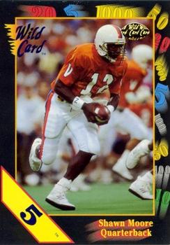 1991 Wild Card Draft - 5 Stripe #24 Shawn Moore Front