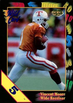 1991 Wild Card Draft - 5 Stripe #26 Vince Moore Front