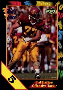 1991 Wild Card Draft - 5 Stripe #38 Pat Harlow Front