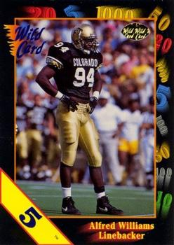 1991 Wild Card Draft - 5 Stripe #51 Alfred Williams Front