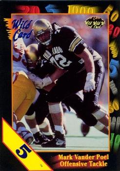 1991 Wild Card Draft - 5 Stripe #57 Mark Vander Poel Front