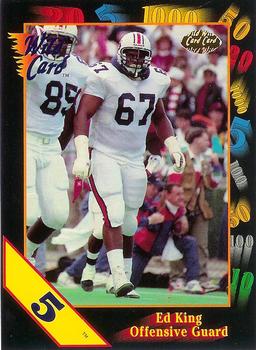 1991 Wild Card Draft - 5 Stripe #81 Ed King Front