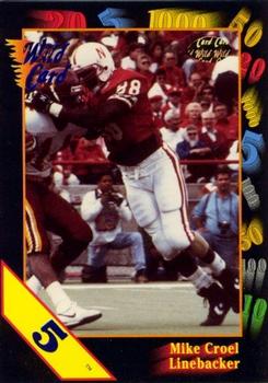 1991 Wild Card Draft - 5 Stripe #88 Mike Croel Front