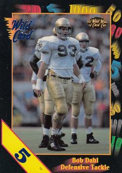 1991 Wild Card Draft - 5 Stripe #96 Bob Dahl Front