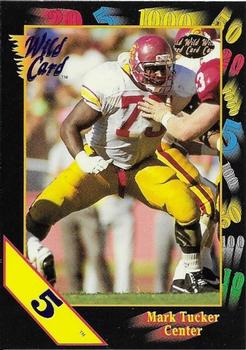 1991 Wild Card Draft - 5 Stripe #110 Mark Tucker Front