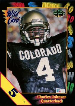 1991 Wild Card Draft - 5 Stripe #118 Charles Johnson Front