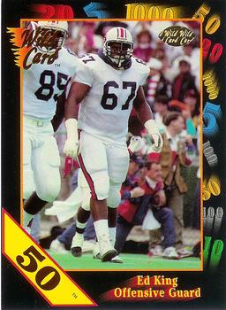 1991 Wild Card Draft - 50 Stripe #81 Ed King Front
