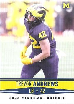 2022 Valiant Michigan Wolverines #4 Trevor Andrews Front