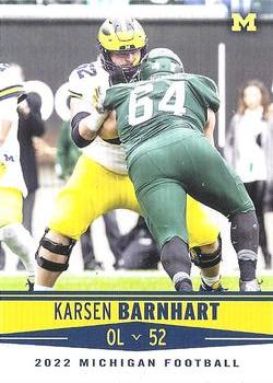 2022 Valiant Michigan Wolverines #8 Karsen Barnhart Front