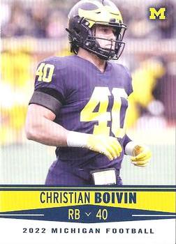 2022 Valiant Michigan Wolverines #14 Christian Boivin Front