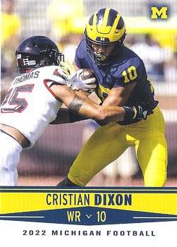 2022 Valiant Michigan Wolverines #24 Cristian Dixon Front