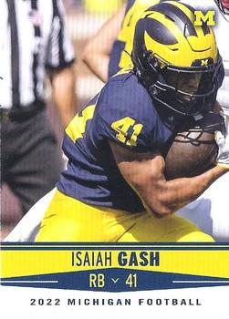 2022 Valiant Michigan Wolverines #30 Isaiah Gash Front