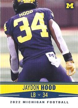 2022 Valiant Michigan Wolverines #45 Jaydon Hood Front