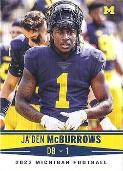 2022 Valiant Michigan Wolverines #62 Ja'Den McBurrows Front