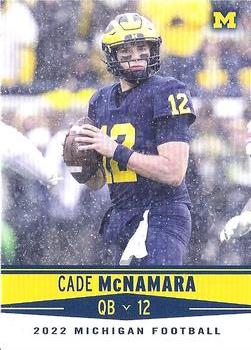 2022 Valiant Michigan Wolverines #67 Cade McNamara Front
