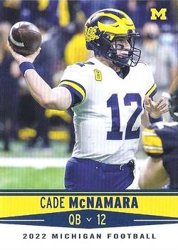 2022 Valiant Michigan Wolverines #69 Cade McNamara Front