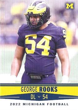 2022 Valiant Michigan Wolverines #87 George Rooks Front