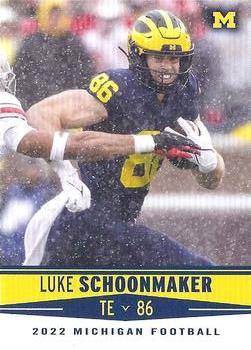 2022 Valiant Michigan Wolverines #90 Luke Schoonmaker Front