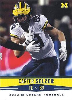 2022 Valiant Michigan Wolverines #91 Carter Selzer Front