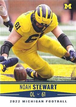 2022 Valiant Michigan Wolverines #96 Noah Stewart Front