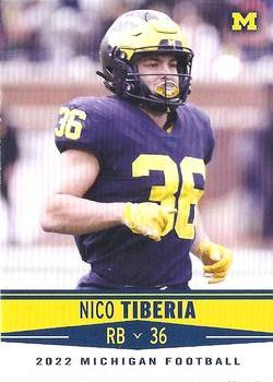2022 Valiant Michigan Wolverines #97 Nico Tiberia Front