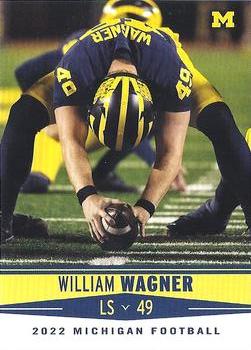 2022 Valiant Michigan Wolverines #101 William Wagner Front