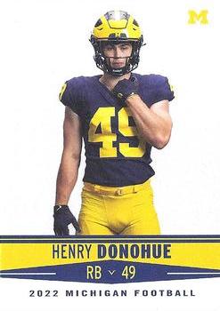 2022 Valiant Michigan Wolverines #114 Henry Donohue Front