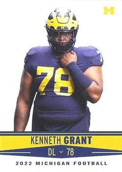 2022 Valiant Michigan Wolverines #120 Kenneth Grant Front